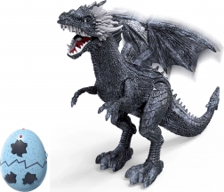 IJsdraak met afstandsbediening met rook-, licht- en geluidseffecten 56 cm