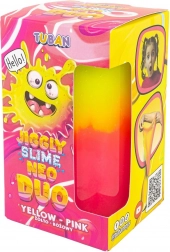 Tuban jiggly slime neo duo tweekleurig 430 g geel-roze
