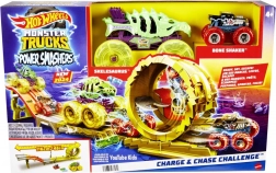 Hot Wheels Monster Trucks Power Smashers-baan – massieve vernietiging