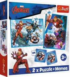 Puzzel 2-in-1 en memory MARVEL The Avengers
