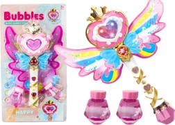 Bellenblaasstok met vleugels Licht en Geluid