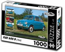 Puzzel RETRO-AUTA Fiat 600 D (1964) 1000 stukjes