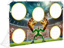 Voetbaldoel met trainingszeil 180x122 cm MultiGarden
