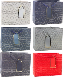 Cadeautas met gouden lijnen