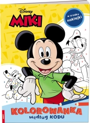 Disney kleurboek op code met stickers Mickey