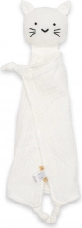 mousseline knuffeldoekje New Baby kat wit