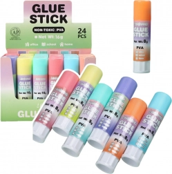 Pastelkleurige school- en kantoorlijmstift 8 g