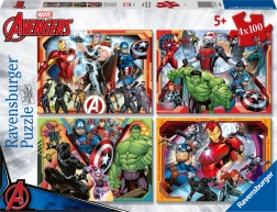 Puzzel Machtige Avengers 4x100 stukken Ravensburger