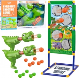 Dinosaurus schietset met doelwit