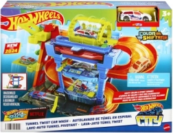 Hot Wheels City autowasserette Color Shifters met draaibare tunnel
