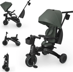 Kinderkraft JAZZ 3 opvouwbare kinderdriewieler groen (9 m+)