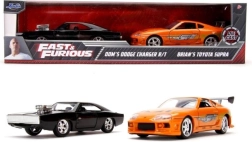 metalen automodellen Fast & Furious twin pack Toyota Supra en Dodge Charger 1:32
