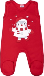 Katoenen romperpakje New Baby Winter Penguin 80 (9–12 m)