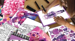 Artissimo xxl ontwerpstudio met led-lichtpad – trendy outfits