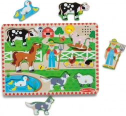 Houten boerderijpuzzel van Melissa & Doug