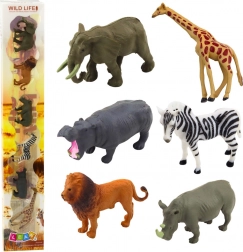 Set Realistische Miniaturen van Wilde Dieren 6 stuks