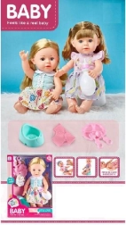 Pop met lang haar en accessoires 33 cm