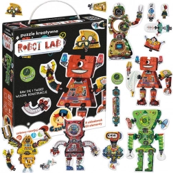 creatieve puzzel 63 stukjes – robotlab