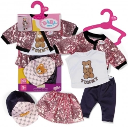 BABY born Glam Outfit – vijfdelige kleding set voor poppen 43 cm