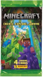 Panini Minecraft verzamelkaarten 3e serie (Create, Explore, Survive) – boosterzakje 4 kaarten
