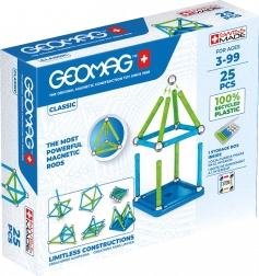 Magnetische bouwset GEOMAG classic recycled – 25 stukjes