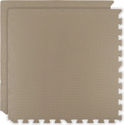 HUMBI schuimvloeronderlegger 120 × 60, grote waterdichte puzzel, 2 stuks, lichtbeige
