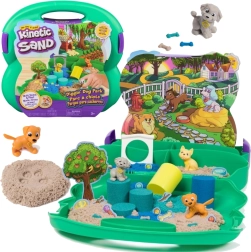 Kinetic Sand Diggin’ Dog Park draagbare set met zand en hondjes