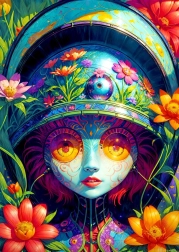 Enjoy puzzel Bloemenkrijger 1000 stukjes