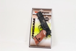 Power Man klappertjespistool voor kinderen 22 cm