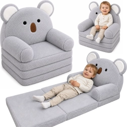 Uitklapbaar kinderstoeltje 2-in-1 Koala, grijs