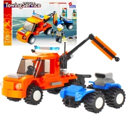 Bouwset sleepdienst met auto en minifiguur