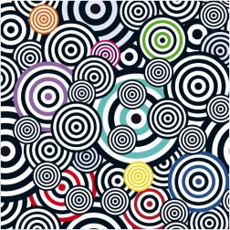 Curiosi vierkant puzzel Q Shake patroon V 70 stukjes