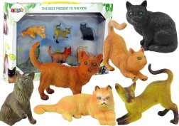 set van 6 figuren – katten van verschillende rassen