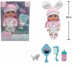 pop 30 cm drinkt en plast met accessoires