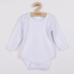 babyromper met lange mouwen New Baby – wit