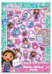 Glitterstickers Gabby’s Magische Huis A5, 8 vellen
