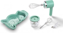 mini accu kinderset 3-in-1 – mixer, hakmolen en dinosaurusvorm Jata