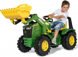Traptractor JOHN DEERE Rolly X-Trac Premium met voorlader en stille wielen