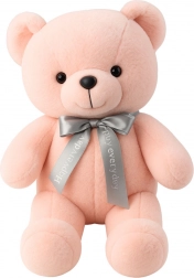Pluchen Teddybeer Roze met Strik