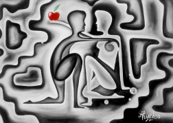 Enjoy puzzel Adam en Eva 1000 stukjes