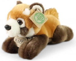 Pluchen rode panda liggend 20 cm eco‑friendly