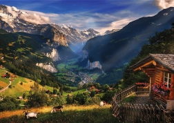 Trefl puzzel Photo Odyssey: Lauterbrunnen, Zwitserland 1000 stukjes