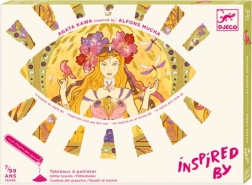 Glanzend zandstralen - Illustraties geïnspireerd door Alfons Mucha