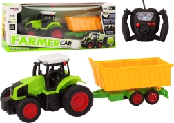 RC tractor met aanhanger 1:16, groen