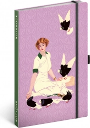 Notitieboek NOTIQUE Duiven van Kateřina Winterová, gelinieerd 13 × 21 cm