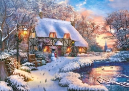 Puzzel 500 stukjes Winter Cottage