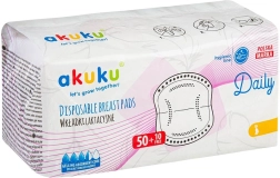Wegwerp borstkompressen Akuku – hoog absorberend en ademend (60 stuks)