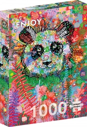Puzzel Enigmatische panda 1000 stukjes
