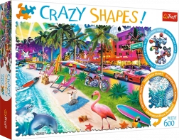 Puzzel TREFL Crazy Shapes – Miami Beach, 600 stukjes