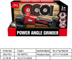 Interactieve accu-haakse slijper voor kinderen 3+ met veilige schijf en drie verwisselbare schijven